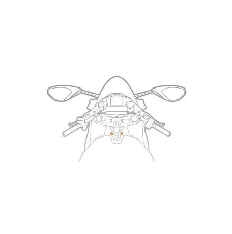Optiline Βάση Στήριξης Κινητού Panigale της σειράς Titan Optiline για τις Βίδες στην Μίζα στο Τιμόνι Μηχανής Panigale 899, 959, V2, 1199, 1299, V4 με σύστημα Duolock, συμβατή με Θή 