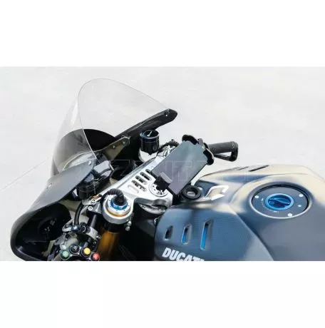 Optiline Βάση Στήριξης Κινητού Panigale της σειράς Titan Optiline για τις Βίδες στην Μίζα στο Τιμόνι Μηχανής Panigale 899, 959, V2, 1199, 1299, V4 με σύστημα Duolock, συμβατή με Θή 
