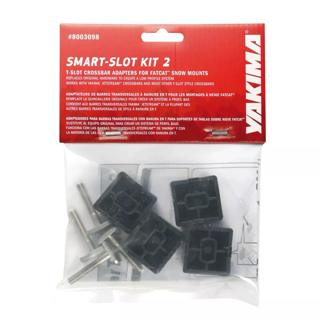 YAKIMA ΑΝΤΑΠΤΟΡΑΣ SMART T-SLOT KIT 2 ΓΙΑ ΒΑΣΕΙΣ ΣΚΙ ΟΡΟΦΗΣ FLATCAT YAKIMA - 8 τεμ. Y8003098