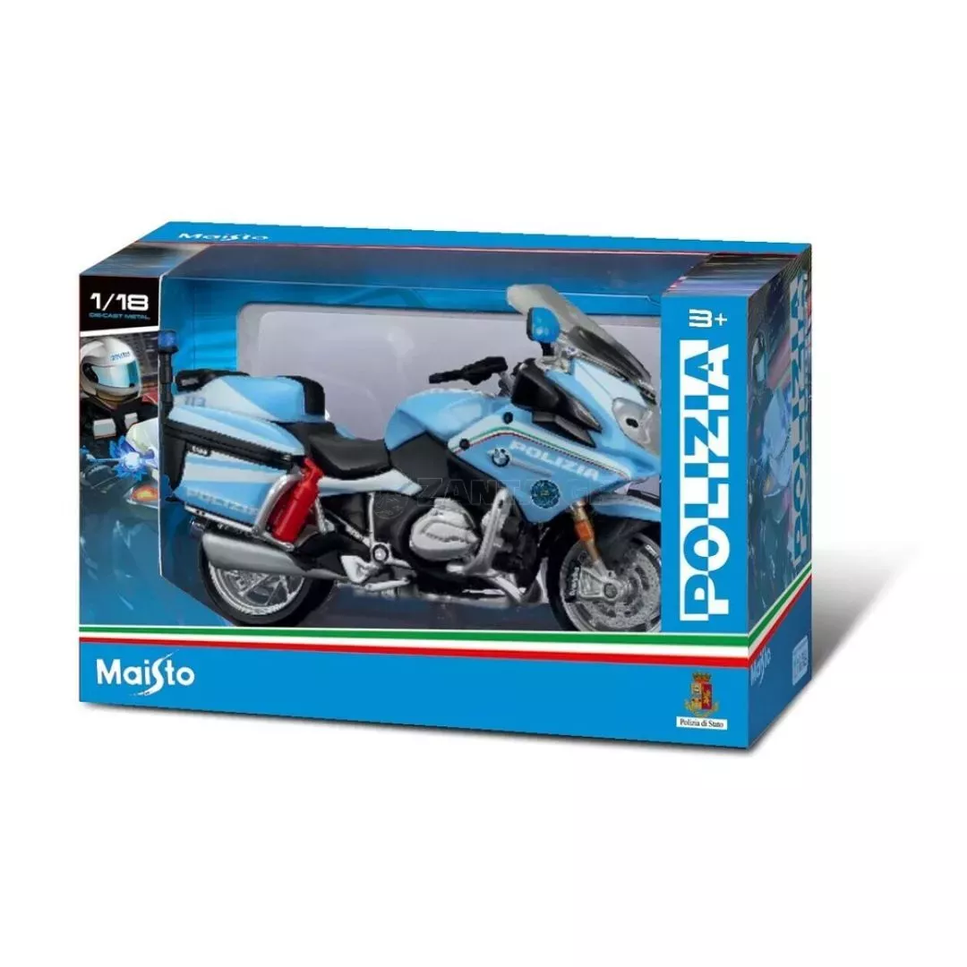 Lampa ΜΙΝΙΑΤΟΥΡΑ BMW R1200RT MOTO ΑΣΤΥΝΟΜΙΑΣ POLIZIA 1:18 BURAGO - 1 ΤΕΜ. L.BU15953