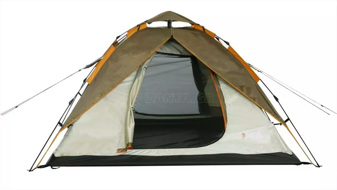 NJ Group Σκηνή Camping 4 Ατόμων INCA Harmonia Καφέ 0600-002-7