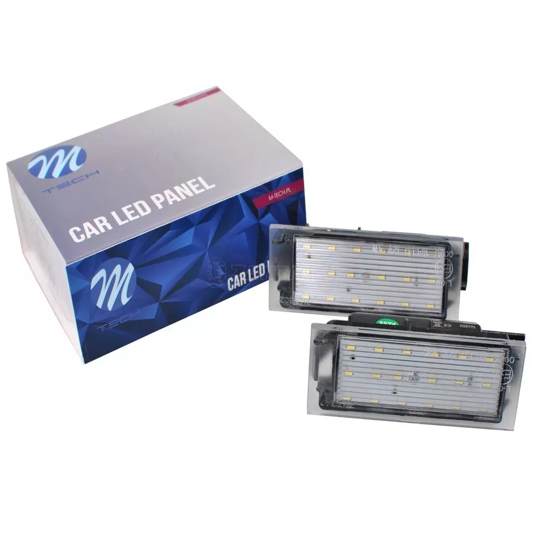 M-tech ΦΩΤΑ ΠΙΝΑΚΙΔΑΣ LED DACIA / FIAT / MERCEDES / NISSAN / OPEL / RENAULT MTECH - 2 ΤΜΧ. CLP043/MT