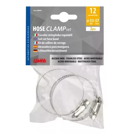 Lampa ΚΟΛΙΕΔΕΣ ΣΦΙΓΚΤΗΡΕΣ ΥΨΟΥΣ 12mm & ΔΙΑΜΕΤΡΟΥ 33>57mm ΑΠΟ ΑΝΟΞΕΙΔΩΤΟ ΑΤΣΑΛΙ 2 ΤΕΜ. L6993.5 