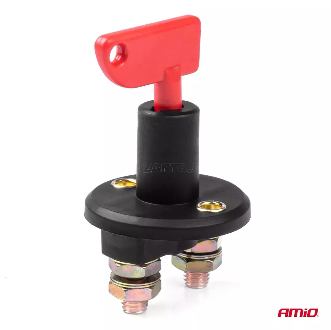 AMIO ΚΕΝΤΡΙΚΟΣ ΔΙΑΚΟΠΤΗΣ ΜΠΑΤΑΡΙΑΣ (KILLER SWITCH) 150Α 12-24V ΑMiO - 1 TEM. 03023/AM