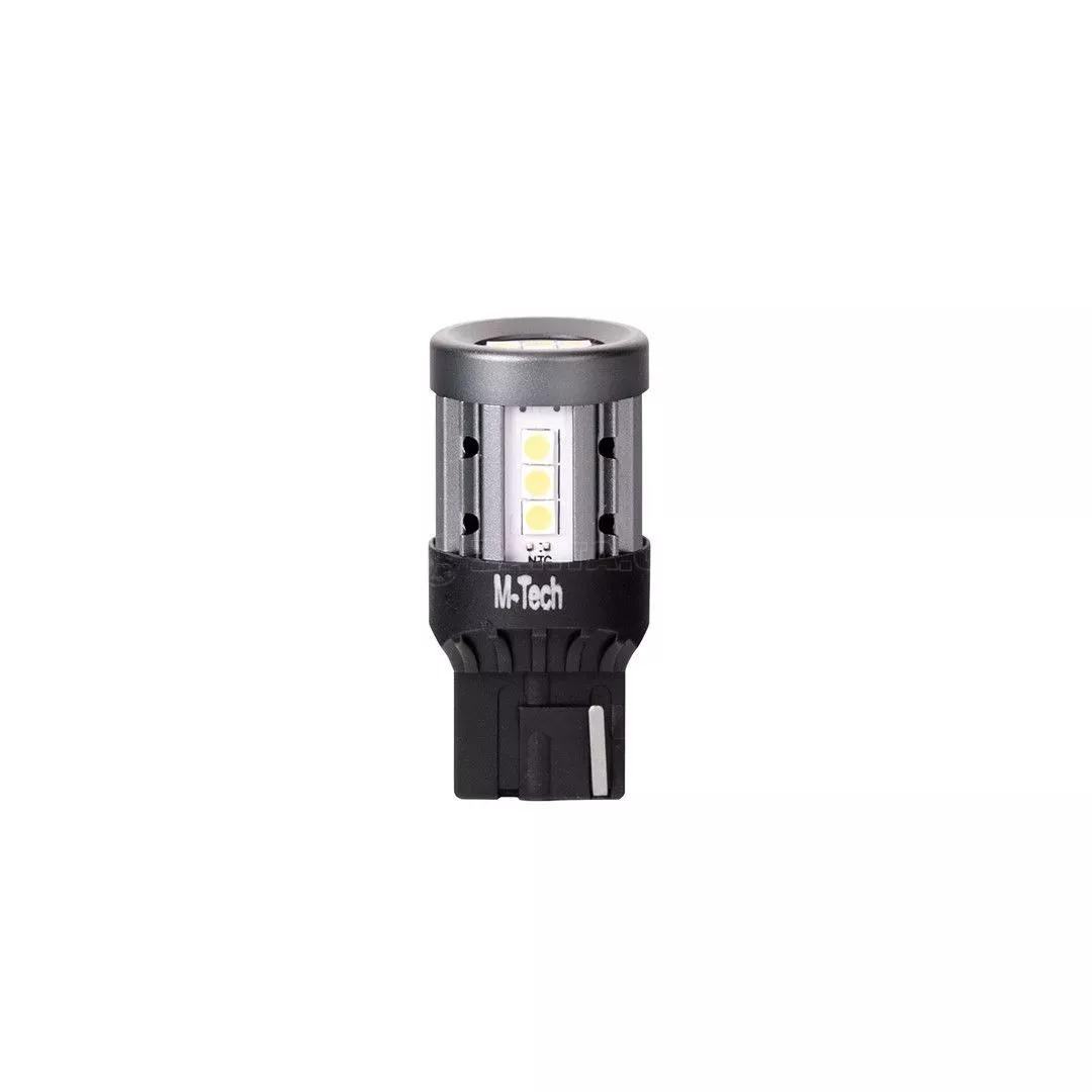 M-tech ΛΑΜΠΑΚΙ W21W T20 7440 W3x16d 12/24V 600lm 4W 15x3030SMD LED CAN-BUS PLATINIUM ΛΕΥΚΟ BLISTER - 1 ΤΕΜ. LB864W-01B/MT