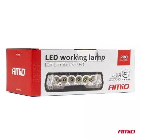 AMIO ΠΡΟΒΟΛΕΑΣ ΟΔΗΓΗΣΗΣ IP67 10-30V - 31W - 4000K - 6 LED 163x45x60 mm 3 ΛΕΙΤΟΥΡΓΙΩΝ  ΑΜΙΟ - 1 ΤΕΜ. 03866/AM 