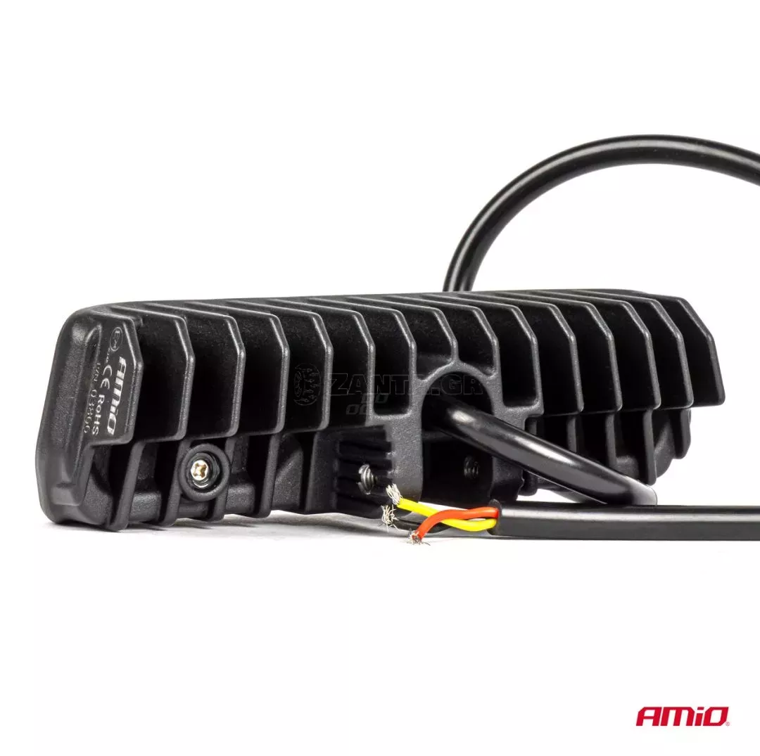 AMIO ΠΡΟΒΟΛΕΑΣ ΟΔΗΓΗΣΗΣ IP67 10-30V - 31W - 4000K - 6 LED 163x45x60 mm 3 ΛΕΙΤΟΥΡΓΙΩΝ ΑΜΙΟ - 1 ΤΕΜ. 03866/AM