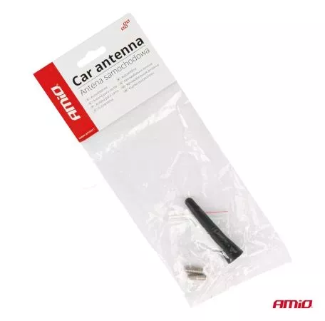 AMIO ΚΕΡΑΙΑ ΟΡΟΦΗΣ ANTM13 6.5cm ΜΕ 2 ΑΝΤΑΠΤΟΡΕΣ 5-6mm ΜΑΥΡΗ ΑΜΙΟ - 1 ΤΕΜ. 04164/AM 