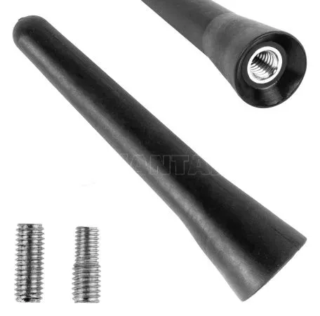 AMIO ΚΕΡΑΙΑ ΟΡΟΦΗΣ ANTM13 6.5cm ΜΕ 2 ΑΝΤΑΠΤΟΡΕΣ 5-6mm ΜΑΥΡΗ ΑΜΙΟ - 1 ΤΕΜ. 04164/AM 