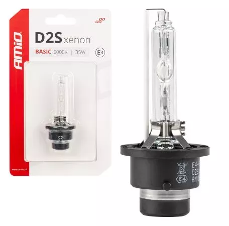 AMIO ΑΝΤΑΛΛΑΚΤΙΚΗ ΛΑΜΠΑ ΧΕΝΟΝ BASIC D2S 12V 6.000k 35W BLISTER CARD AMIO - 1 ΤΕΜ. 03861/AM 