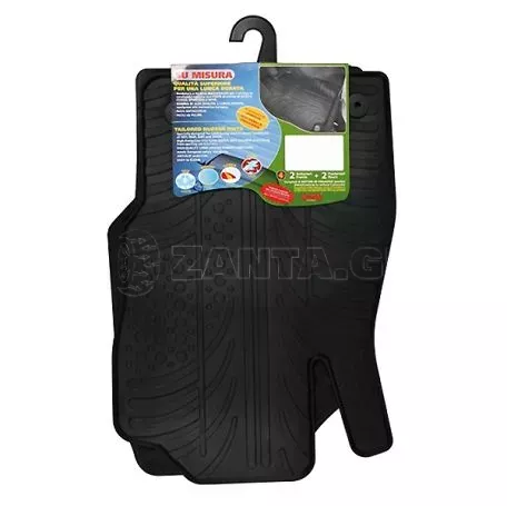 Lampa ΜΑΡΚΕ ΠΑΤΑΚΙΑ ΣΕ ΣΚΑΦΗ ΛΑΣΤΙΧΟ ΓΙΑ RENAULT CLIO III 10/2005-2012 SUMISURA ΣΕ ΜΑΥΡΟ ΧΡΩΜΑ ME ΚΟΥΜΠΩΜΑΤΑ LAMPA - 4 ΤΕΜ. L2430.0 