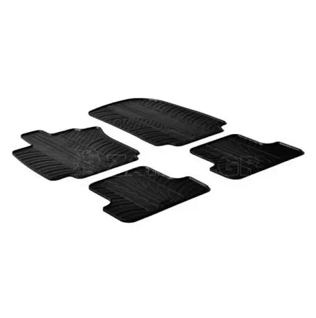 Lampa ΜΑΡΚΕ ΠΑΤΑΚΙΑ ΣΕ ΣΚΑΦΗ ΛΑΣΤΙΧΟ ΓΙΑ RENAULT CLIO III 10/2005-2012 SUMISURA ΣΕ ΜΑΥΡΟ ΧΡΩΜΑ ME ΚΟΥΜΠΩΜΑΤΑ LAMPA - 4 ΤΕΜ. L2430.0 