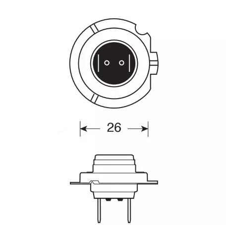 Lampa H18 12V 65W PY26d-1 1700lm STANDARD LINE ΑΛΟΓΟΝΟΥ (ΚΟΥΤΙ) - 1 ΤΕΜ. L5803.4 