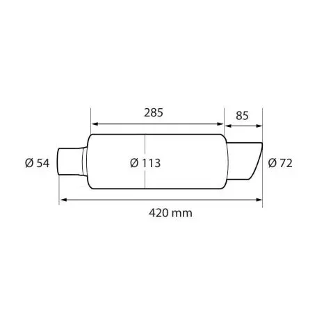 Lampa ΚΑΖΑΝΙ ΑΠΟ ΑΝΟΞΕΙΔΩΤΟ ΑΤΣΑΛΙ (201) INOX MU-4 Φ54 ΜΗΚΟΣ: 420mm LAMPA - 1 TEM. L6006.7 