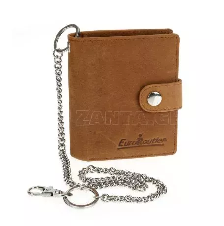 Lampa ΠΟΡΤΟΦΟΛΙ ΔΕΡΜΑΤΙΝΟ ΓΙΑ ΚΑΡΤΕΣ & ΧΡΗΜΑΤΑ BIKER WALLET ME 45cm ΑΛΥΣΙΔΑ RFID ΠΡΟΣΤΑΣΙΑ ΣΕ ΚΑΦΕ ΧΡΩΜΑ LAMPA - 1 Τεμ. L.ERPFBBR 