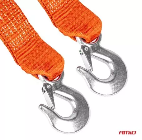 AMIO ΙΜΑΝΤΑΣ ΡΥΜΟΥΛΚΗΣΗΣ TOW ROPE 60mm 7000KG 5m ΚΟΚΚΙΝΟ AMIO - 1 τεμ. 03991/AM 