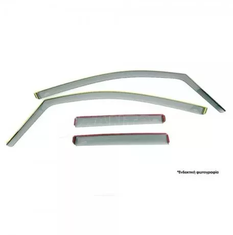 DGA ΣΕΤ ΑΝΕΜΟΘΡΑΥΣΤΕΣ ΓΙΑ PEUGEOT 3008/5008 5D 2016+ / OPEL GRANDLAND X 5D 2017+ / CITROEN C5 AIRCROSS 5D ΑΠΟ ΕΥΚΑΜΠΤΟ ΧΥΤΟ ΑΚΡΥΛΙΚΟ ΓΥΑΛΙ (CAST ACRYLIC GLASS) DGA - 4 ΤΕΜ. ANEM.SE 