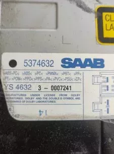 ΡΑΔΙΟ-CD ΓΙΑ SAAB 9-5 '01-'05 ΚΩΔΙΚΟΣ 5374632 