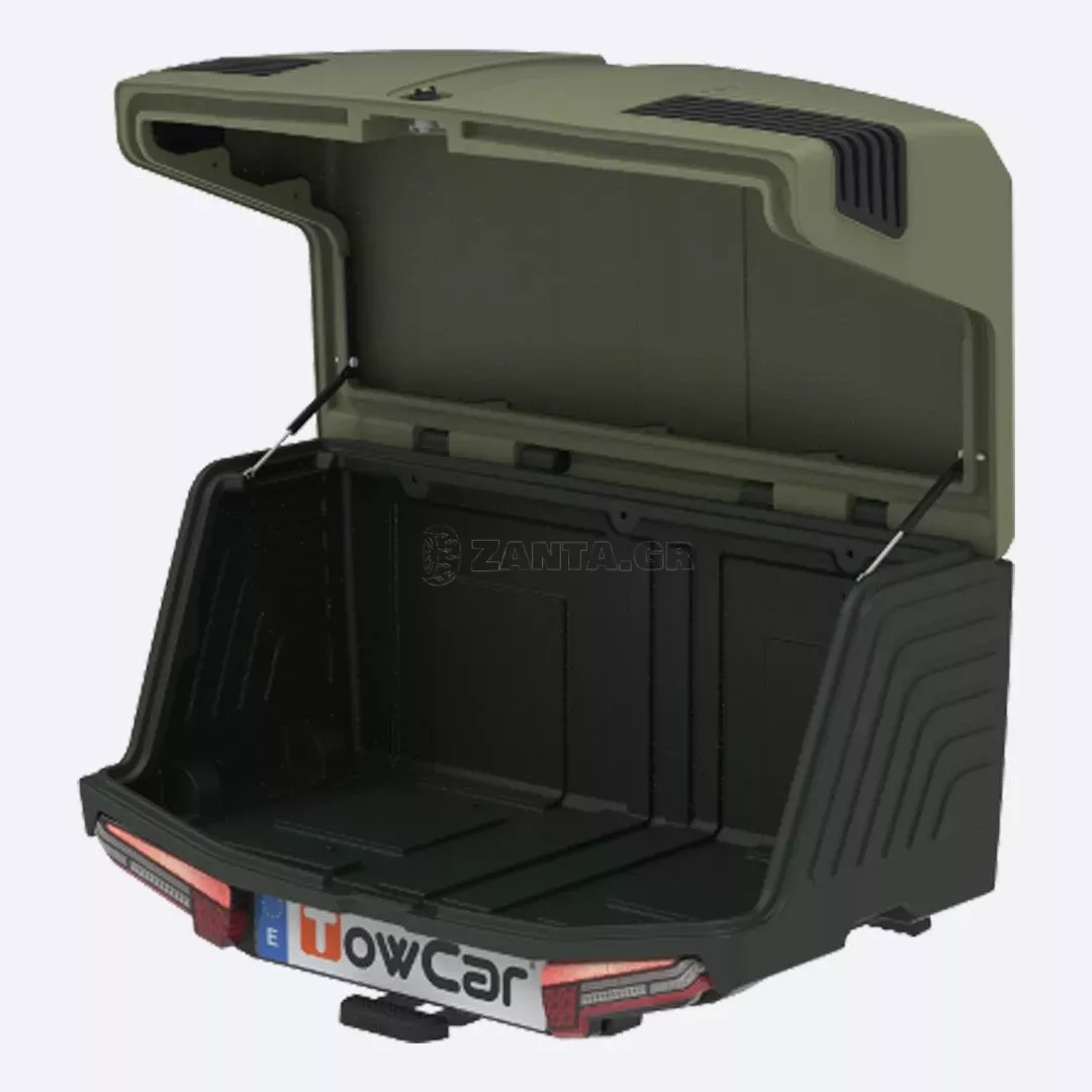 ENGANCHES ARAGON ΜΠΑΓΚΑΖΙΕΡΑ ΚΟΤΣΑΔΟΡΟΥ 400 LT TOWBOX V3 CAMPER GREEN (ΠΡΑΣΙΝΟ) ΜΕ LED ΦΑΝΑΡΙΑ TB.TV3XVV0