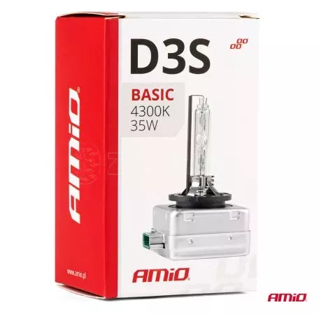 AMIO D3S 12V 4.300k 35W ΑΝΤΑΛΛΑΚΤΙΚΗ ΛΑΜΠΑ BASIC AMIO - 1 Τεμ. 02947/AM 