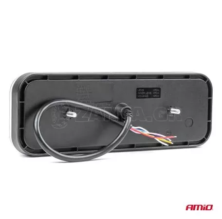 AMIO ΦΑΝΑΡΙ ΤΡΕΙΛΕΡ / ΦΟΡΤΗΓΟΥ ΠΙΣΩ 10-30V DYNAMIC LED 5 ΧΡΗΣΕΩΝ ΔΕΞΙ 305x140x35 mm RCL-09-R ΑΜΙΟ - 1 ΤΕΜ. 03576/AM 