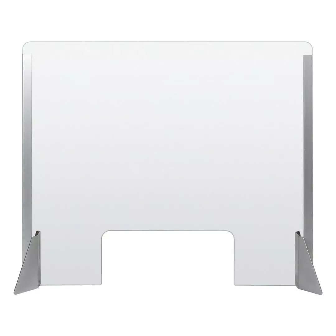 Lampa ΠΡΟΣΤΑΤΕΥΤΙΚΟ ΔΙΑΧΩΡΙΣΤΙΚΟ ΤΖΑΜΙ PLEXIGLASS 3mm 66x56cm ΜΕ ΤΡΥΠΑ & ΒΑΣΕΙΣ ΣΤΗΡΙΞΗΣ ΑΛΟΥΜΙΝΙΟΥ L6693.1