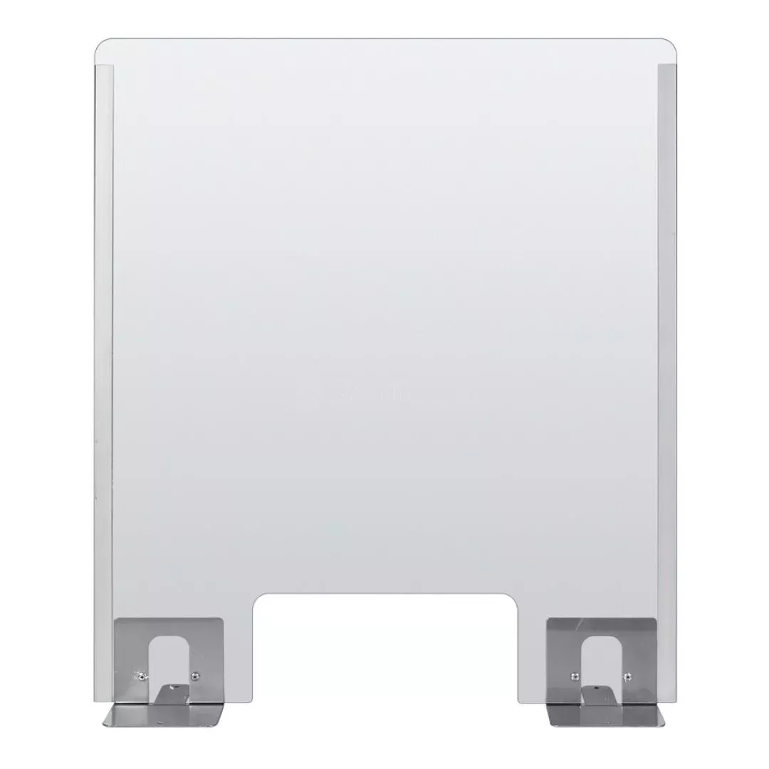 Lampa ΠΡΟΣΤΑΤΕΥΤΙΚΟ ΔΙΑΧΩΡΙΣΤΙΚΟ ΤΖΑΜΙ PLEXIGLASS 3mm 66x76cm ΜΕ ΤΡΥΠΑ & ΒΑΣΕΙΣ ΣΤΗΡΙΞΗΣ ΑΛΟΥΜΙΝΙΟΥ L6693.3
