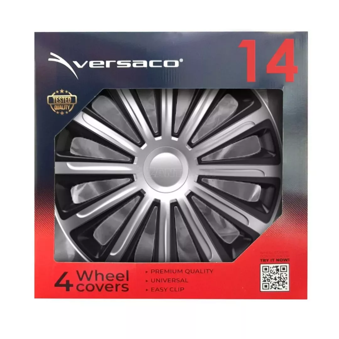 AMIO ΤΑΣΙ 14" HUBCAP TREND SILVER BLACK - ΣΕΤ 4ΤΕΜ ΣΕ ΚΟΥΤΙ ΑΜΙΟ 6834/AM