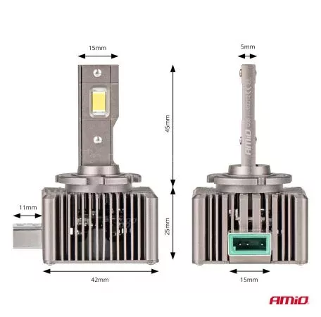 AMIO ΛΑΜΠΕΣ LED D3S 9>16V 70W 6.500K 8600lm (ΜΕ ΨΥΚΤΡΑ) XD SERIES ΑΜΙΟ - 2 ΤΕΜ. 03312/AM 