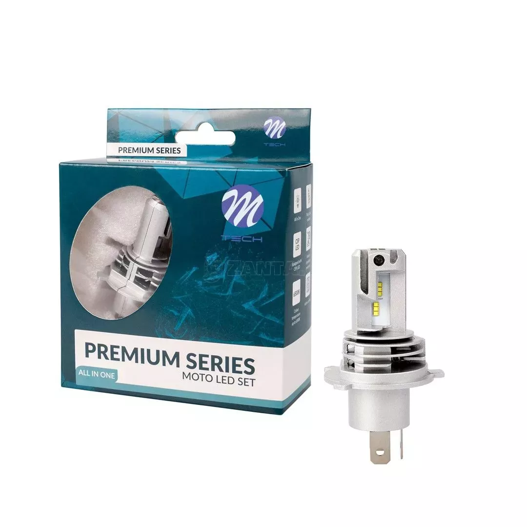 M-tech ΛΑΜΠΑ H4 9-32V 6.500K 5.000lm 50W CSP1860 LED ALL IN ONE PREMIUM SERIES M-TECH - 1 Τεμ. LSAL4-01B/MT