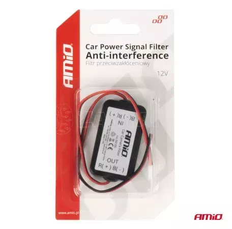 AMIO ΦΙΛΤΡΟ ΣΗΜΑΤΟΣ ΚΕΡΑΙΑΣ 12V 2A 24W AMIO - 1 τεμ. 04100/AM 