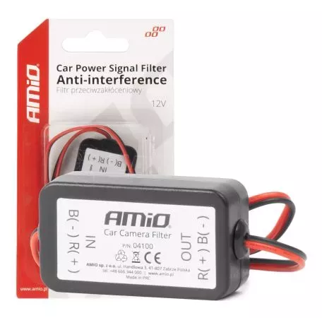AMIO ΦΙΛΤΡΟ ΣΗΜΑΤΟΣ ΚΕΡΑΙΑΣ 12V 2A 24W AMIO - 1 τεμ. 04100/AM 