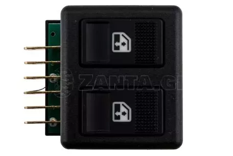 NTY ΔΙΠΛΟΣ ΔΙΑΚΟΠΤΗΣ ΠΑΡΑΘΥΡΩΝ ΓΙΑ FIAT UNO 1996+ / LANCIA Y 1995+ 6PINS orig.181449680 ΝΤΥ - 1 TEM. ΔΙΑΚ.EWS-FT-052/AJ 