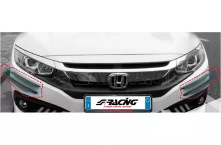 Simoni Racing ΔΙΑΚΟΣΜΗΤΙΚΑ ΦΤΕΡΑ SPOILER ΠΡΟΦΥΛΑΚΤΗΡΑ ΜΑΥΡΑ CANARDS 2ΤΕΜ. SRAC4 
