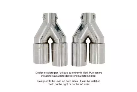 Simoni Racing ΑΚΡΟ (ΜΠΟΥΚΑ) ΕΞΑΤΜΙΣΗΣ ΔΙΠΛΗ ΑΠΟΛΗΞΗ 33>73mm (ΜΗΚΟΣ: 280mm/ ΔΙΑΜΕΤΡΟΣ ΕΞΩΤΕΡΙΚΗ 88mmX2) SIMONI RACING - 1 TEM. SRTRX/107 