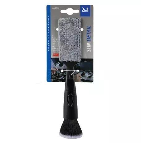 Lampa ΒΟΥΡΤΣΑΚΙ (ΠΙΝΕΛΟ) ΛΕΠΤΟΜΕΡΟΥΣ ΚΑΘΑΡΙΣΜΟΥ & ΠΑΝΑΚΙ ΓΥΑΛΙΣΜΑΤΟΣ ΜΙΚΡΟΙΝΩΝ SLIM DETAIL 2in1 23cm LAMPA - 1 ΤΕΜ. L3798.8 