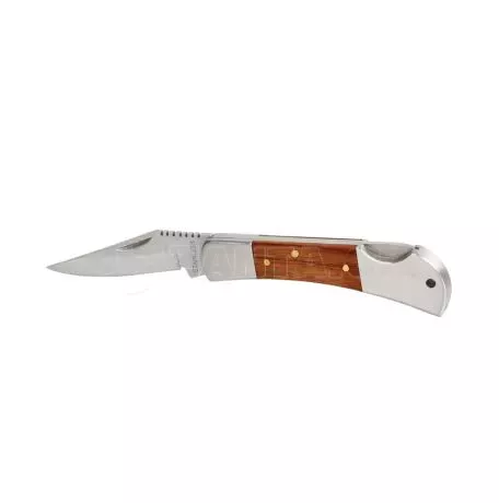 Lampa ΣΟΥΓΙΑΣ / ΜΑΧΑΙΡΙ ΤΣΕΠΗΣ POCKET KNIFE INOX ΜΕ ΞΥΛΙΝΗ ΛΑΒΗ 18x11,5x23cm ΣΕ ΣΤΑΝΤ LAMPA - 24 ΤΕΜ. L6612.6D 