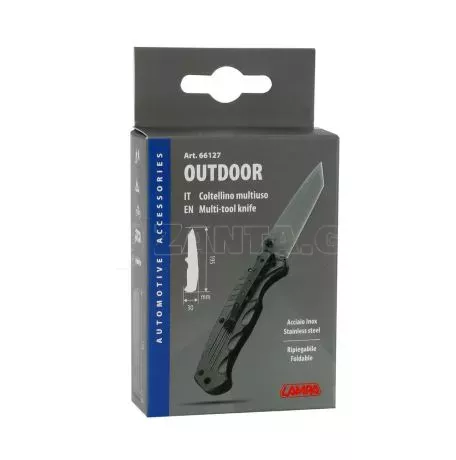 Lampa ΣΟΥΓΙΑΣ / ΜΑΧΑΙΡΙ ΤΣΕΠΗΣ / ΠΟΛΥΕΡΓΑΛΕΙΟ OUTDOOR INOX ΜΕ ΚΛΙΠ ΓΙΑ ΖΩΝΗ 18x15x23cm ΣΕ ΣΤΑΝΤ LAMPA - 18 ΤΕΜ. L6612.7D 