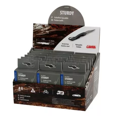 Lampa ΣΟΥΓΙΑΣ/ΜΑΧΑΙΡΙ ΤΣΕΠΗΣ STURDY INOX ΜΕ ΚΑΡΑΜΠΙΝΕΡ 18x15x23cm ΣΕ ΣΤΑΝΤ LAMPA - 18 ΤΕΜ. L6612.8D 