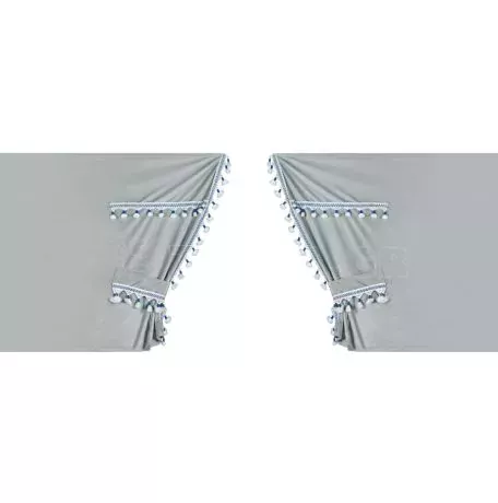 Lampa ΚΟΥΡΤΙΝΕΣ ΝΤΑΛΙΚΑΣ LUXURY SMART ΑΣΗΜΙ/ΜΠΛΕ ΣΕΤ LAMPA - 5 ΤΕΜ. L9603.3 