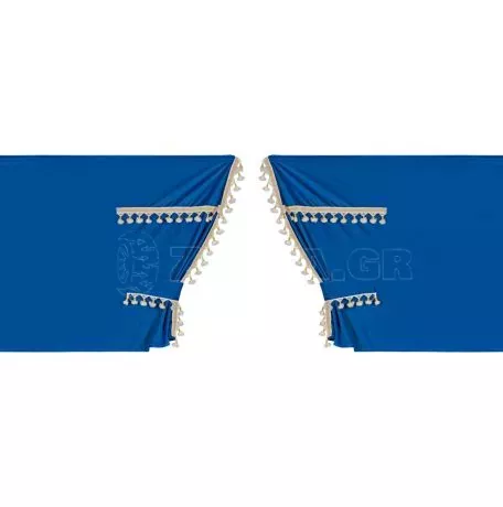 Lampa ΚΟΥΡΤΙΝΕΣ ΝΤΑΛΙΚΑΣ LUXURY SMART ΜΠΛΕ/ΧΡΥΣΟ ΣΕΤ LAMPA - 5 ΤΕΜ. L9603.4 