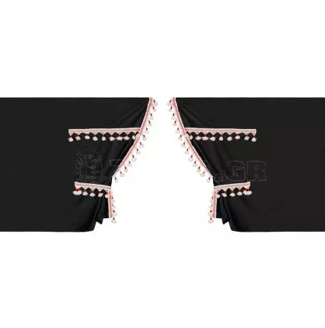 Lampa ΚΟΥΡΤΙΝΕΣ ΝΤΑΛΙΚΑΣ LUXURY SMART ΜΑΥΡΟ/ΚΟΚΚΙΝΟ ΣΕΤ LAMPA - 5 ΤΕΜ. L9603.5 