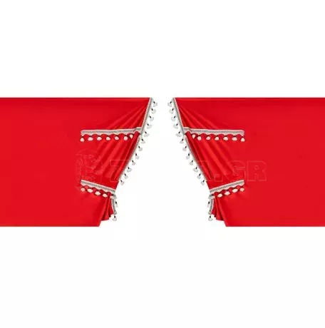 Lampa ΚΟΥΡΤΙΝΕΣ ΝΤΑΛΙΚΑΣ LUXURY SMART ΚΟΚΚΙΝΟ/ΜΑΥΡΟ ΣΕΤ LAMPA - 5 ΤΕΜ. L9603.6 