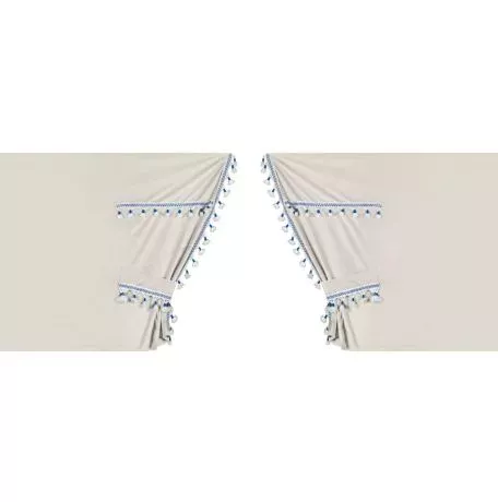 Lampa ΚΟΥΡΤΙΝΕΣ ΝΤΑΛΙΚΑΣ LUXURY SMART ΚΡΕΜ/ΜΠΛΕ ΣΕΤ LAMPA - 5 ΤΕΜ. L9603.7 