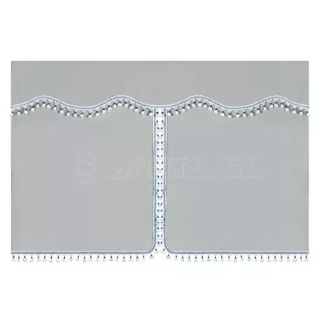Lampa ΚΟΥΡΤΙΝΕΣ ΝΤΑΛΙΚΑΣ LUXURY PRO CABIN ΑΣΗΜΙ / ΜΠΛΕ ΣΕΤ LAMPA - 8 ΤΕΜ. L9603.8 