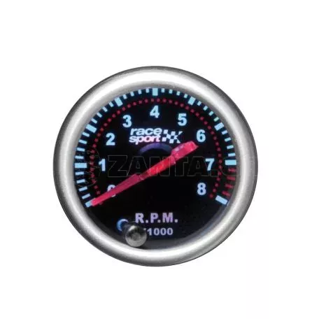 Στροφόμετρο R.P.M. Racesport Mirror Look Φιμέ 52mm Με 7 Χρώματα 