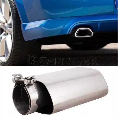 Μπούκα Εξάτμισης Universal Ανοξείδωτη Ασημί Opel Astra OPC Look 4008OPC 1 Τεμάχιο 