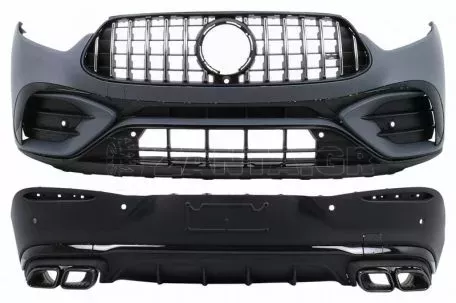 Body Kit Για Mercedes-Benz GLC Coupe C254 Sport Line (2022+) GLC63Amg Look Night Package Με Προφυλακτήρες, Μάσκα, Μπούκες 