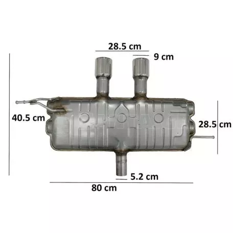 Εξάτμισης Τελικό Για VW Golf V (5) R32 (2003-2007) / Golf VI (6) R20 (2008-2013) Catback Muffler R20 R32 