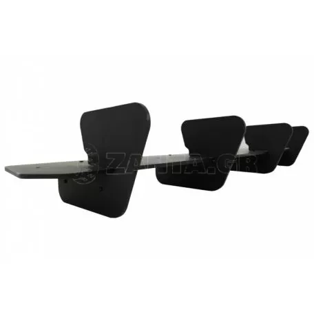 Diffuser Πίσω Προφυλακτήρα Για VW Golf VII (7.5) 17-20 Facelift Για GTI Έκδοση Μαύρο Ματ 4 Bars Από Abs Πλαστικό 1 Τεμάχιο 